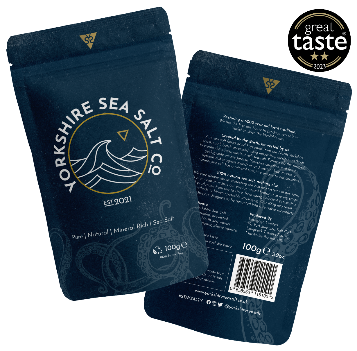 Yorkshire Sea Salt Packaging Front and Back