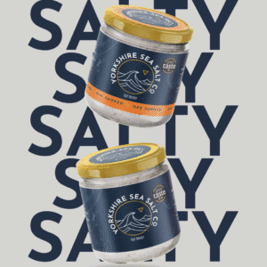 Smoked & Original image of smoked and pure Yorkshire sea salt